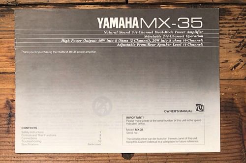 Yamaha amplificatore - mx-35,