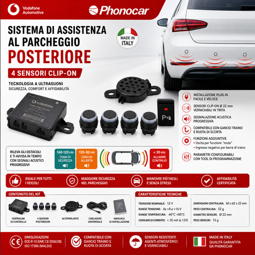 Kit sensori parcheggio - 4,