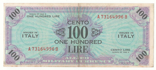 100 lire serie 1943 a - 100,