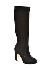 WOMEN'S BLACK SUEDE BOOTS 35