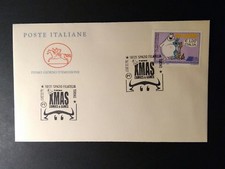Busta primo giorno FDC Lupo Alberto annullo XMAS