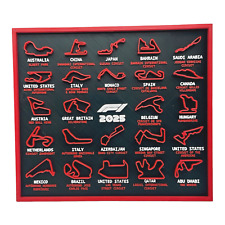 CALENDARIO FORMULA 1 2025 CIRCUITI TRACCIATI COLLEZIONE STAMPATO IN 3D