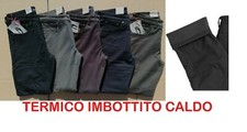 MAXI Scontato!! Pantalone Jeans MastinoTermico Uomo Imbottito Elasticizzato