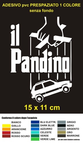 Adesivo pandino auto fiat - adesivo,
