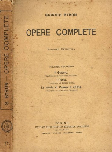 Opere complete vol - complete, vol.ii.