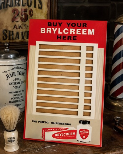 Vintage brylcreem barber shop - brylcreem,