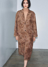 CAPPOTTO LUNGO RICAMATO ZARA