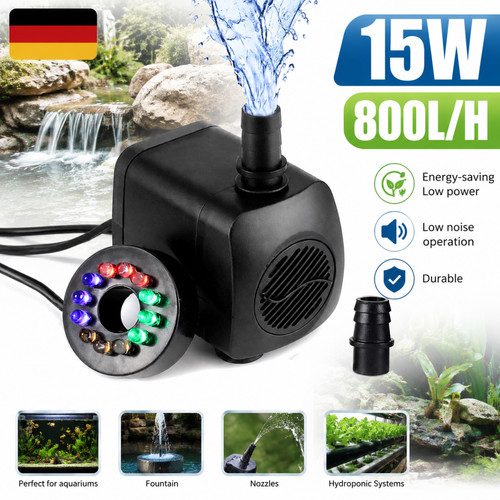 Pompa acqua 15w 800l - acqua, 800l/h