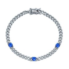 CURB LINK BRACELET W/ LAB