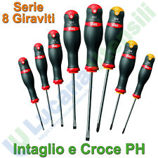 Serie Set 8 Giraviti Cacciaviti USAG Taglio Croce Phillips PH 324 SH8 U03240650