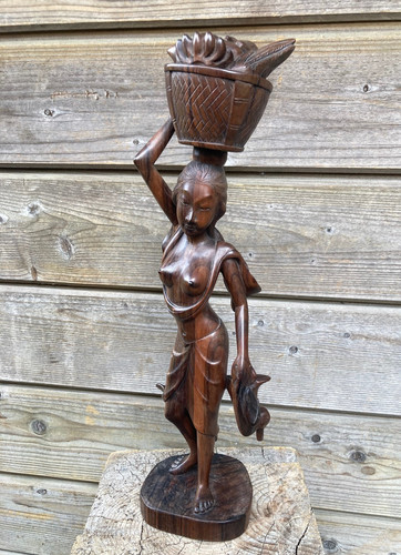 Statua antica legno - in,