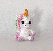 Unicorno, uncinetto, mini