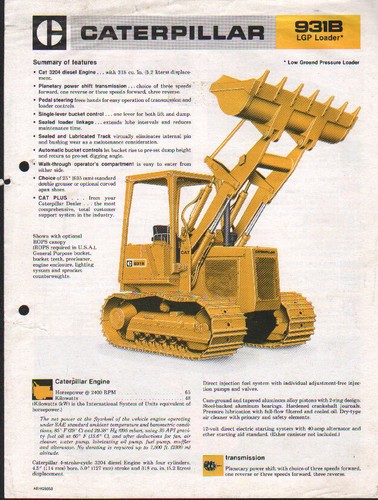 Caterpillar 931b lgp pala - caterpillar,
