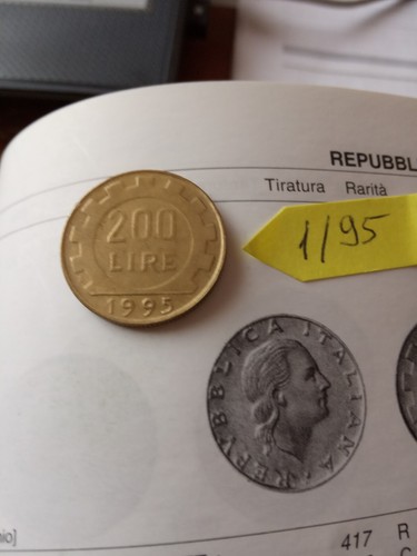 Moneta originale 200 lire - originale, da