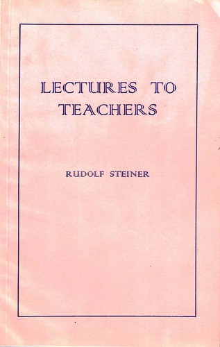Rudolf steiner lectures - lectures, to