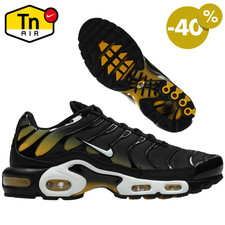 Nike Air Max Plus TN Nero Giallo Uomo Donna Sneakers Originali Nuove