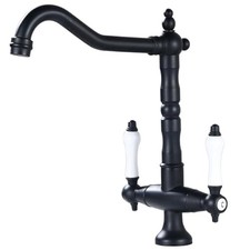Rubinetto cucina nero antico