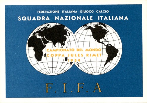 Cartolina calcio svizzera 1954 - calcio,