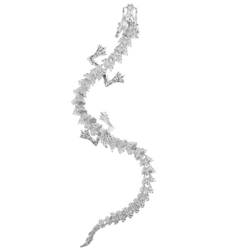 Statuina drago cinese metallo