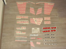 Kit decalco adesivi decalcomanie originali Malaguti Runner Rally white NEW LEGGI