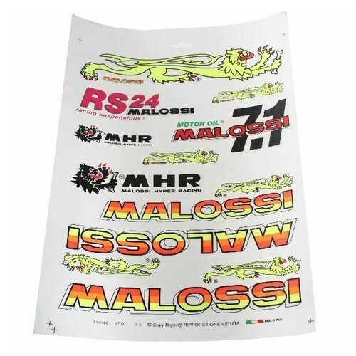 Foglio adesivi malossi - foglio,