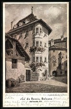 Cartolina artistica Bolzano, Ca' de Bezzi, Batzenhäusl 