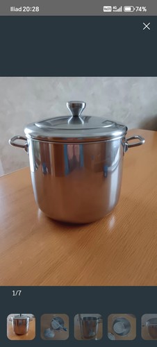 Pentola rotonda acciaio - , inox