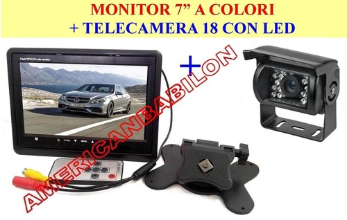 Kit 12v retromarcia - monitor, 7"