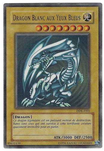 Yugioh dragon blanc aux yeux - blanc,