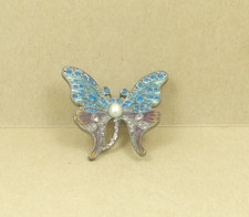 farfalla metallo con strass cm 6