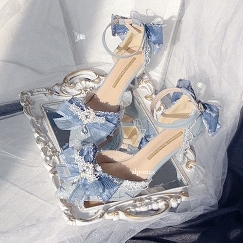 Scarpe lolita blu - scarpe,