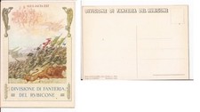 STORIA POSTALE CARTOLINA DIVISIONE FANTERIA EL RUBICONE FG