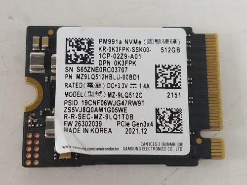 Samsung pm991a 9lq512c 512 - mz-9lq512c,