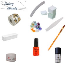 KIT RICOSTRUZIONE UNGHIE GEL UV NDED GERMANY LIME NAIL ART SENZA LAMPADA