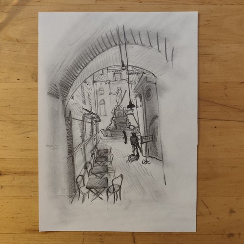 Bologna antica disegno schizzo - antica,