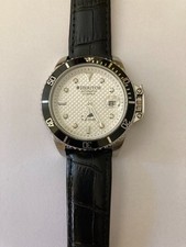 Orologio Heritor Pro Diver movimento automatico quadrante bianco cinturino in pe