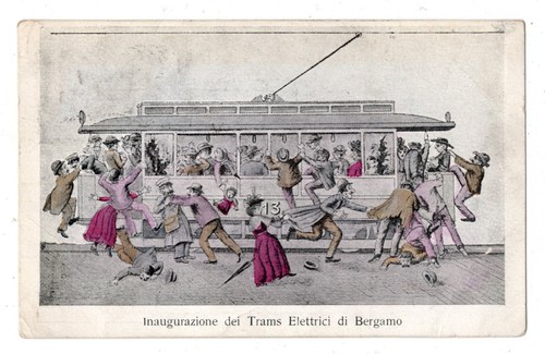 Cartolina satirica 1906 - cartolina,