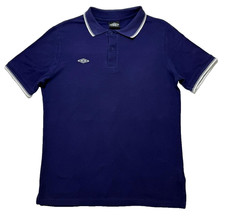 Polo uomo Umbro blu manica