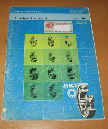 Skf catalogo cuscinetti 1986 - cuscinetti,