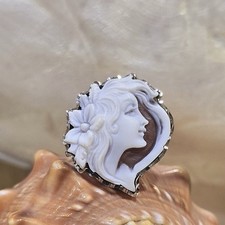 Anello Cammeo Donna Argento