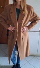 Cappotto Vintage donna Gina Lebole Taglia 40 Pura lana vergine 