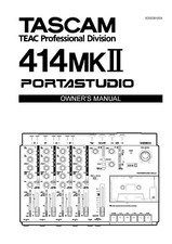 Manuale Dell'Utente Per Tascam