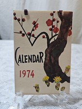Calendario 1974 tema floreale