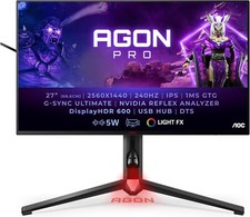 AOC Agon Pro AG274QS Monitor 27" WQHD 2560x1440 HDR NVIDIA G-Sync 300Hz 0,5ms