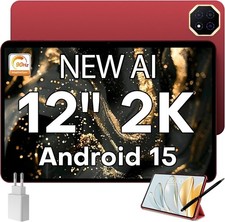 TECLAST Tablet 12 Pollici 90Hz T60AI Android 15 Tablets 2K, AI Gesti Aerei, 2GHz