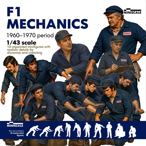 10x figurine meccanico camion - 10x,
