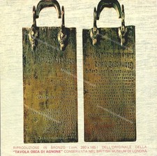 dz85 cartolina tavola osca di