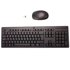 Set mouse tastiera wireless 510 UK QWERTY nero USB per PC laptop Windows