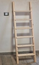 Scala in legno a  pioli  larghezza variabile Soppalco Letto a Castello Soffitta