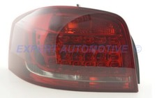 FANALI   LED ROSSI/CROMO LED